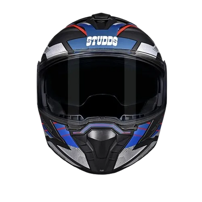 Studds Trooper Race D4 Matt Black Red N1 Flip up Helmet