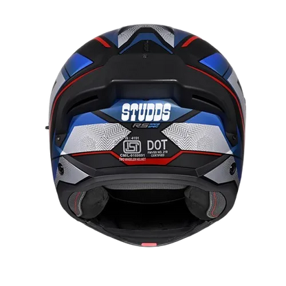 Studds Trooper Race D4 Matt Black Red N1 Flip up Helmet