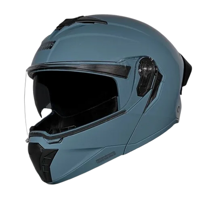 Studds Trooper Shark Skin Blue Flip Up Helmet