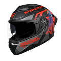 Studds Trooper Superman Matt Black N2 Red Flip Up Helmet