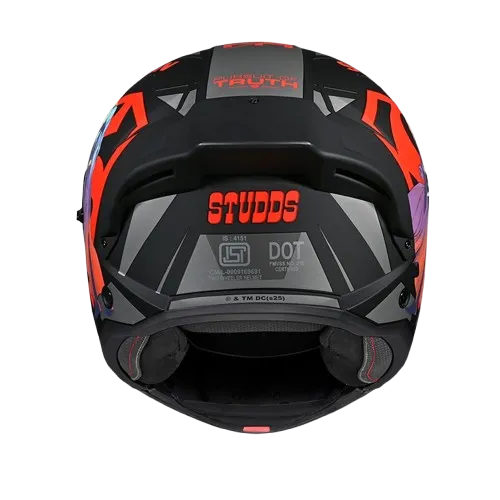 Studds Trooper Superman Matt Black N2 Red Flip Up Helmet