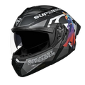 Studds Trooper Superman Matt Black N4 Gray Flip Up Helmet