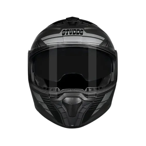 Studds Trooper Trail Grey Black Grey Flip Up Helmet