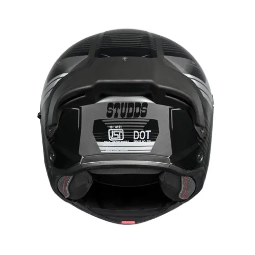 Studds Trooper Trail Grey Black Grey Flip Up Helmet