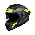 Studds Trooper Trail Matt Black Grey Yellow Flip Up Helmet