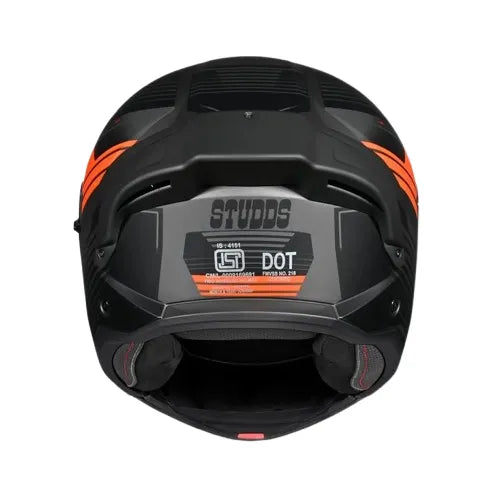 Studds Trooper Trail Matt Grey Black Orange Flip Up Helmet