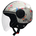 Studds Urban Super D2 Gray Flwr Half Face Helmet
