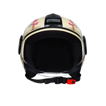 Studds Urban Super D2 Yellow Flwr Half Face Helmet
