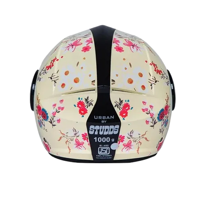 Studds Urban Super D2 Yellow Flwr Half Face Helmet