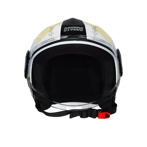 STUDDS Urban Super D3 White Pink N5 Half Face Helmet