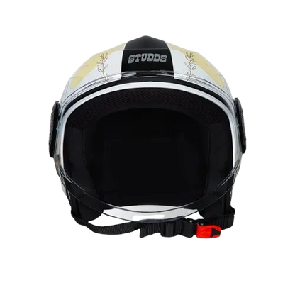 STUDDS Urban Super D3 White Pink N5 Half Face Helmet