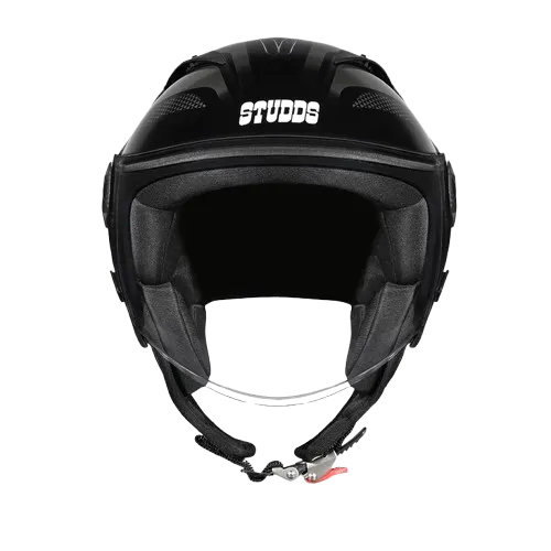 Studds Vogue D1 Black N4 Gray Half Face Helmet