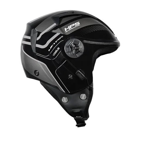 Studds Vogue D1 Black N4 Gray Half Face Helmet