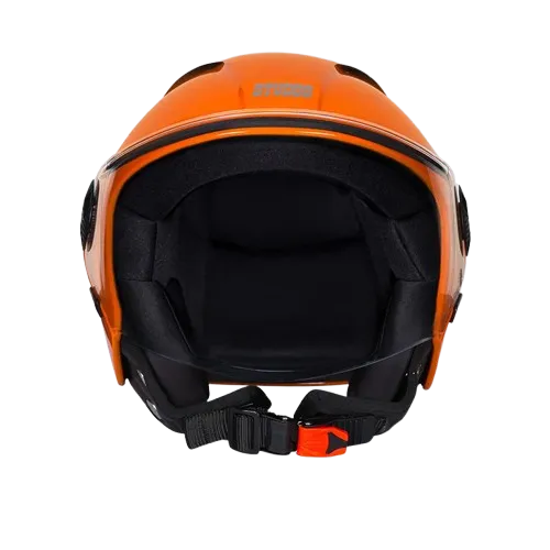 Studds Vogue Vibrant Orange Half Face Helmet