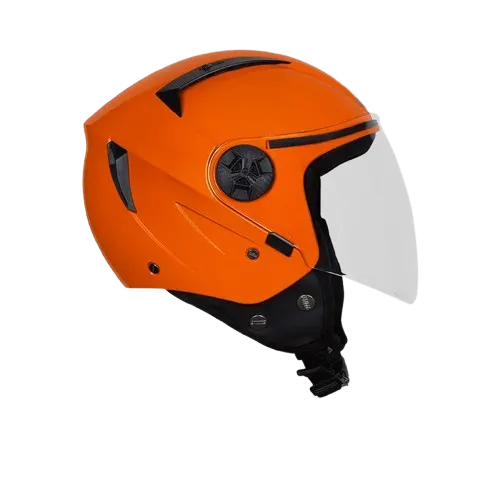 Studds Vogue Vibrant Orange Half Face Helmet