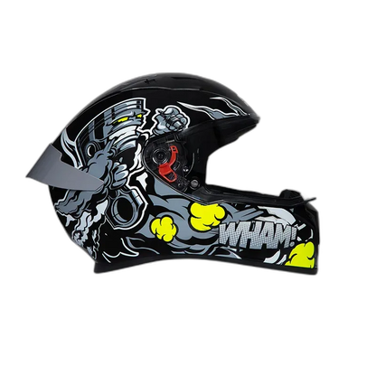 STUDDS Thunder Bluetooth Cr D10 Grey N Full Face Helmet