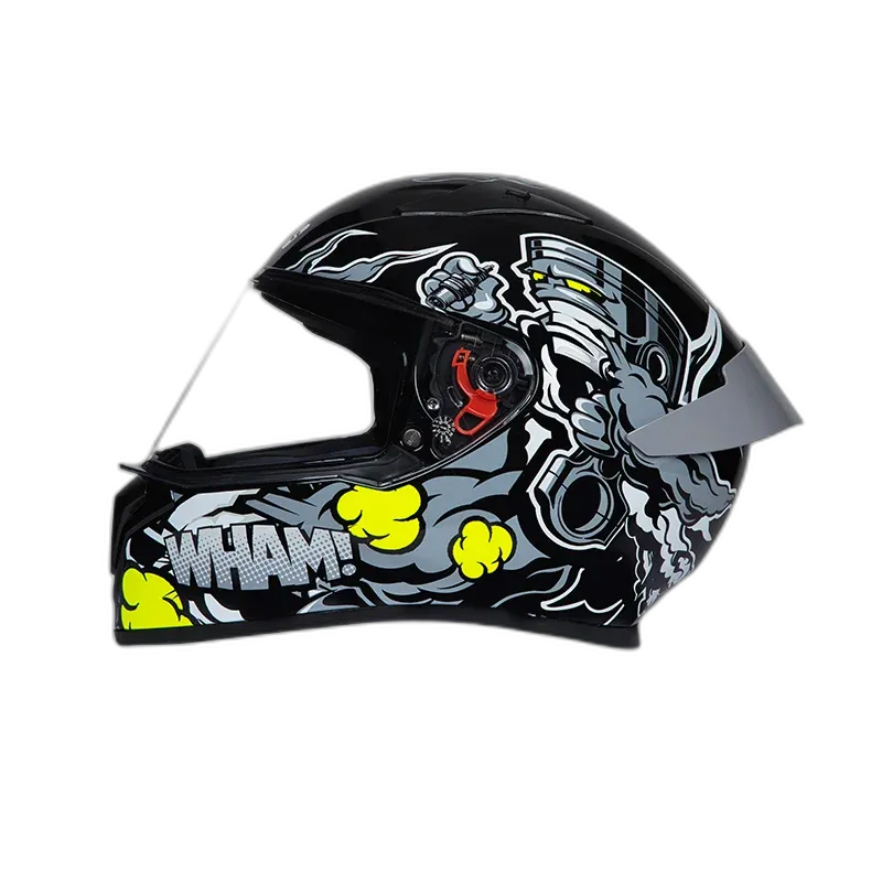 STUDDS Thunder Bluetooth Cr D10 Grey N Full Face Helmet