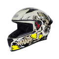 STUDDS Thunder D10 Spoiler White Yellow Full Face Helmet