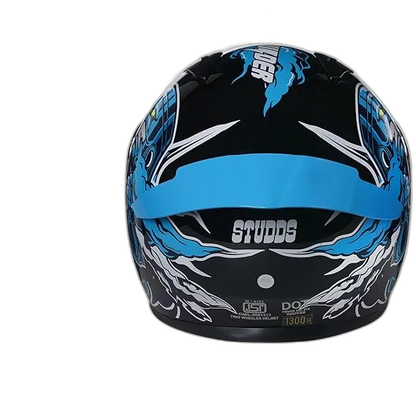 STUDDS Thunder D10 Black N1 Full Face Helmet
