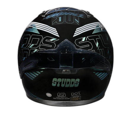STUDDS Thunder D10 Black N4 Full Face Helmet
