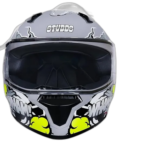 STUDDS Thunder D10 Grey N4 Full Face Helmet