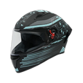STUDDS Thunder D10 Matt Blue N1 Full Face Helmet
