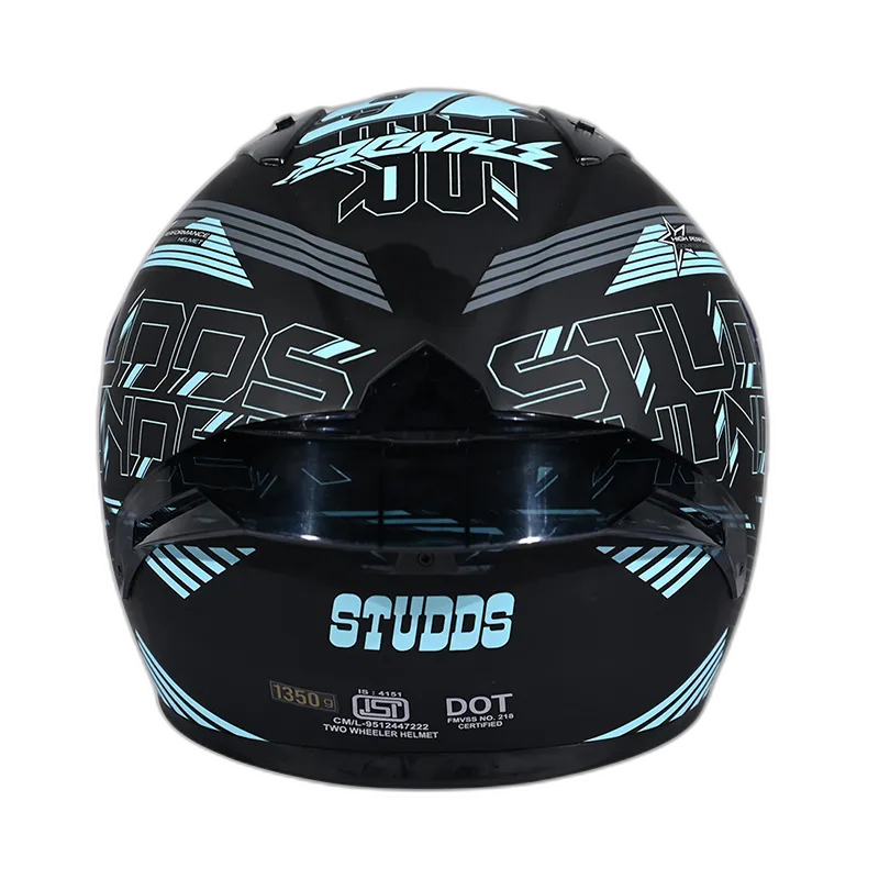 STUDDS Thunder D10 Matt Blue N1 Full Face Helmet