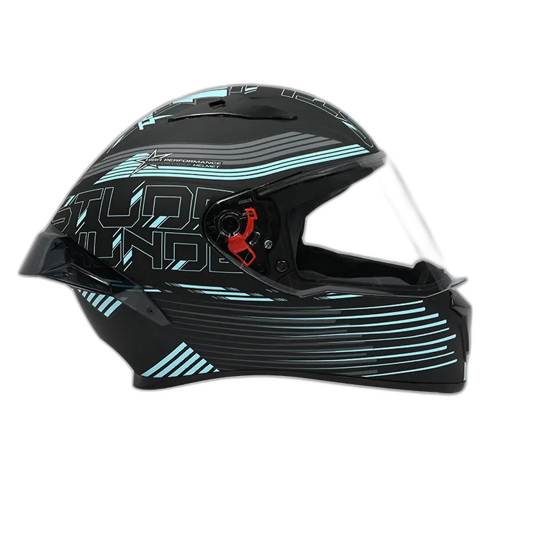 STUDDS Thunder D10 Matt Blue N1 Full Face Helmet