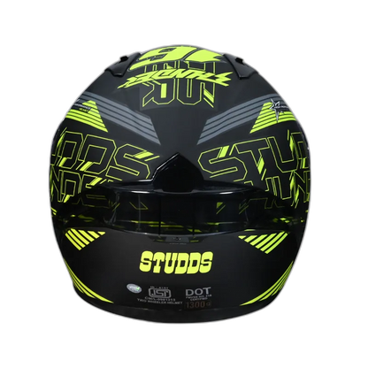 STUDDS Thunder D10 Matt Grey N4 Full Face Helmet