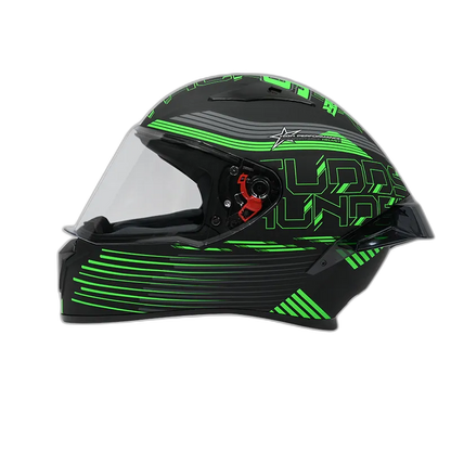 STUDDS Thunder D10 Matt White N1 Full Face Helmet