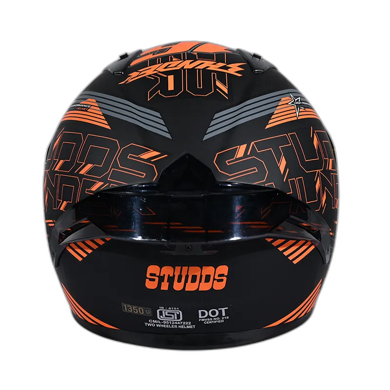 STUDDS Thunder D10 Matt White N5 Full Face Helmet