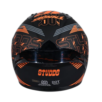 STUDDS Thunder D10 Matt White N5 Full Face Helmet