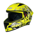 STUDDS Thunder D10 Matt Yellow N5 Full Face Helmet