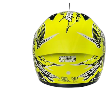 STUDDS Thunder D10 Matt Yellow N5 Full Face Helmet