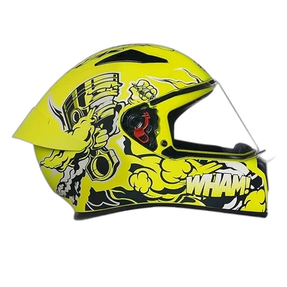 STUDDS Thunder D10 Matt Yellow N5 Full Face Helmet