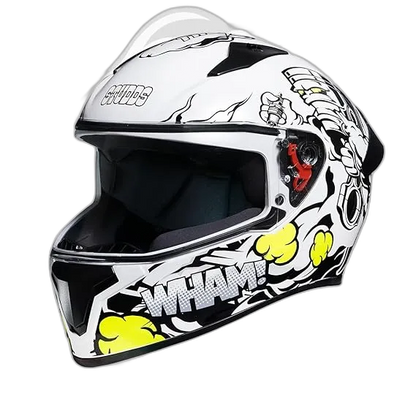 STUDDS Thunder D10 White N6 Full Face Helmet