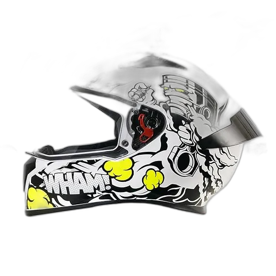 STUDDS Thunder D10 White N6 Full Face Helmet