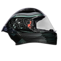 STUDDS Thunder D11 Black Chameelon N1 Blue Full Face Helmet