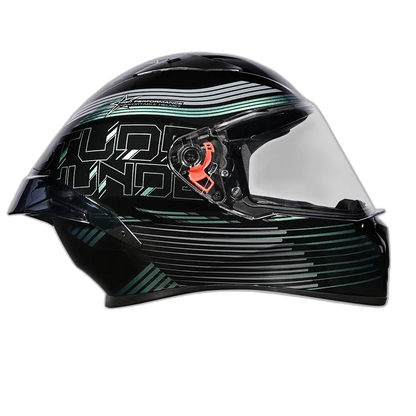 STUDDS Thunder D11 Black Chameelon N1 Blue Full Face Helmet