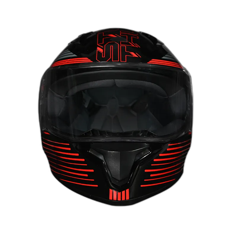 STUDDS Thunder D11 Black N2 Red Full Face Helmet
