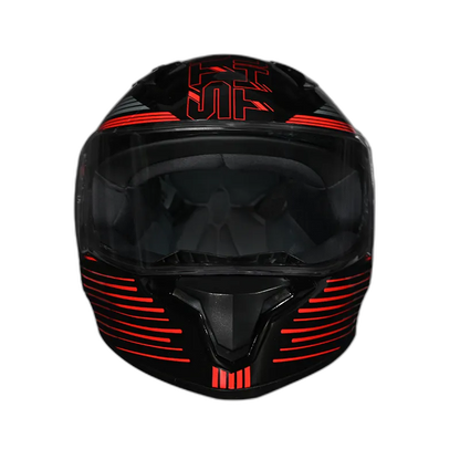 STUDDS Thunder D11 Black N2 Red Full Face Helmet