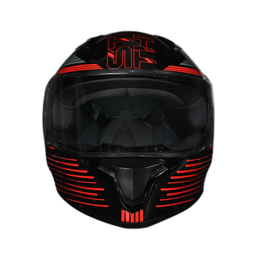 STUDDS Thunder D11 Black N2 Red Full Face Helmet