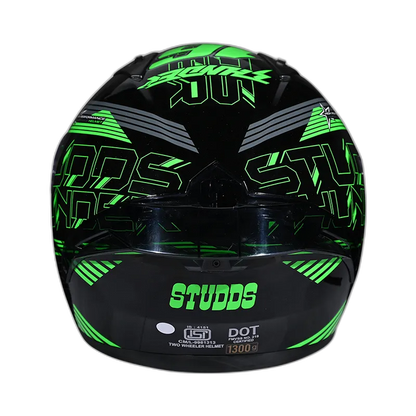 STUDDS Thunder D11 Black N3 Full Face Helmet