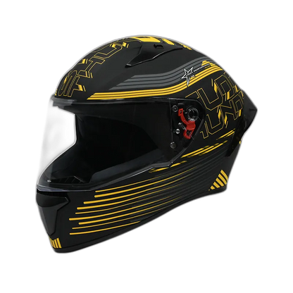 STUDDS Thunder D11 Black Yellow N5 Full Face Helmet