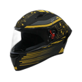 STUDDS Thunder D11 Black Yellow N5 Full Face Helmet
