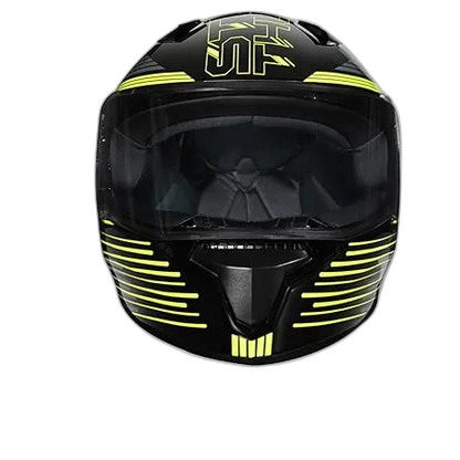 STUDDS Thunder D11 Fluoresescent Yellow Full Face Helmet