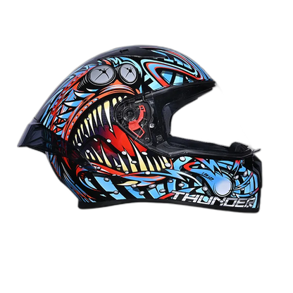 STUDDS Thunder D12 Bk Blue N2 Full Face Helmet