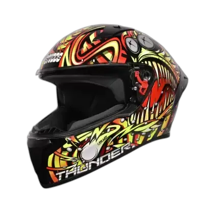 STUDDS Thunder D12 Black Red N5 Full Face Helmet
