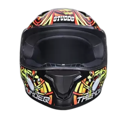 STUDDS Thunder D12 Black Red N5 Full Face Helmet