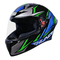 STUDDS Thunder D1 Lightvolt Black Grn N1 Full Face Helmet